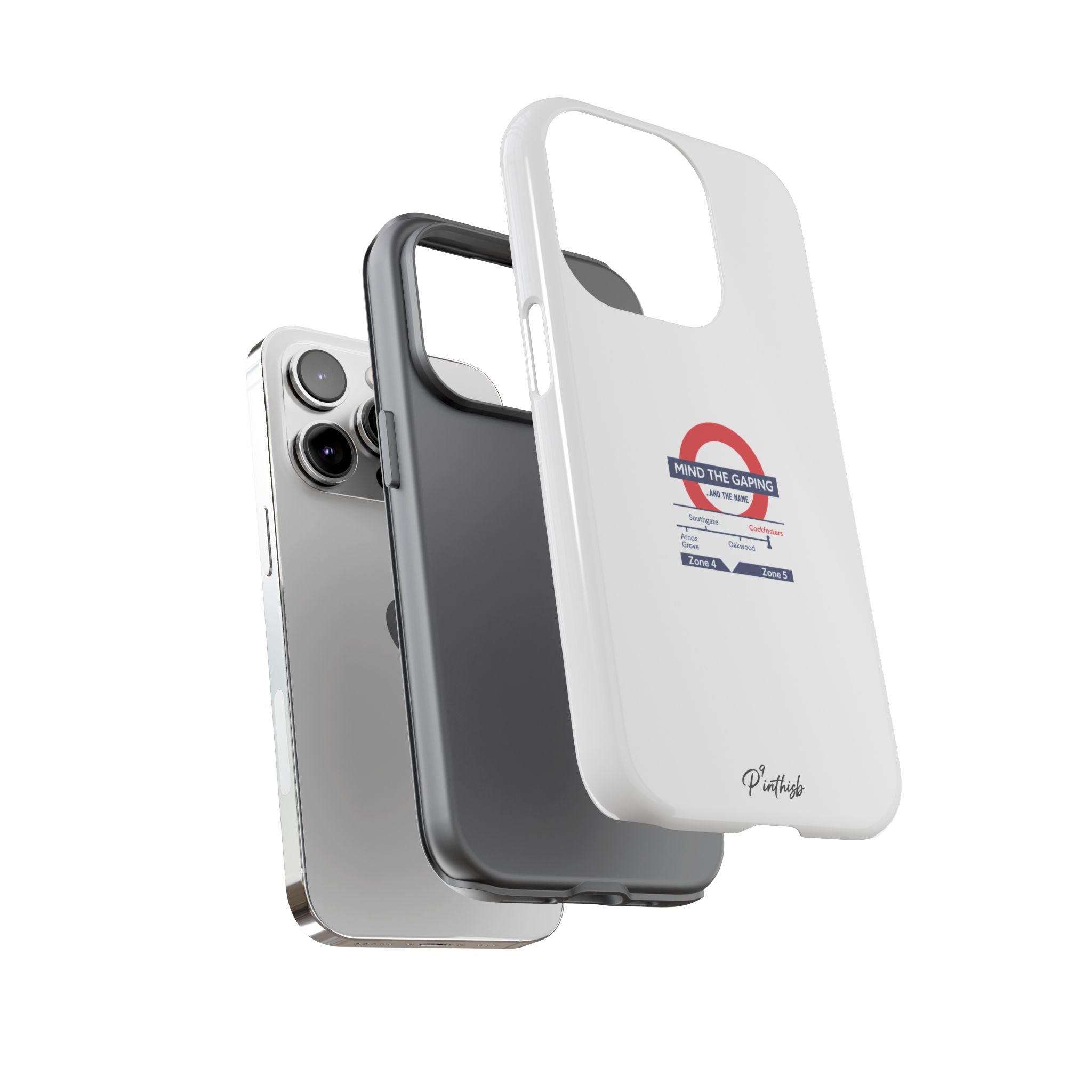 "Mind the Gaping" London Tube Parody Phone Case