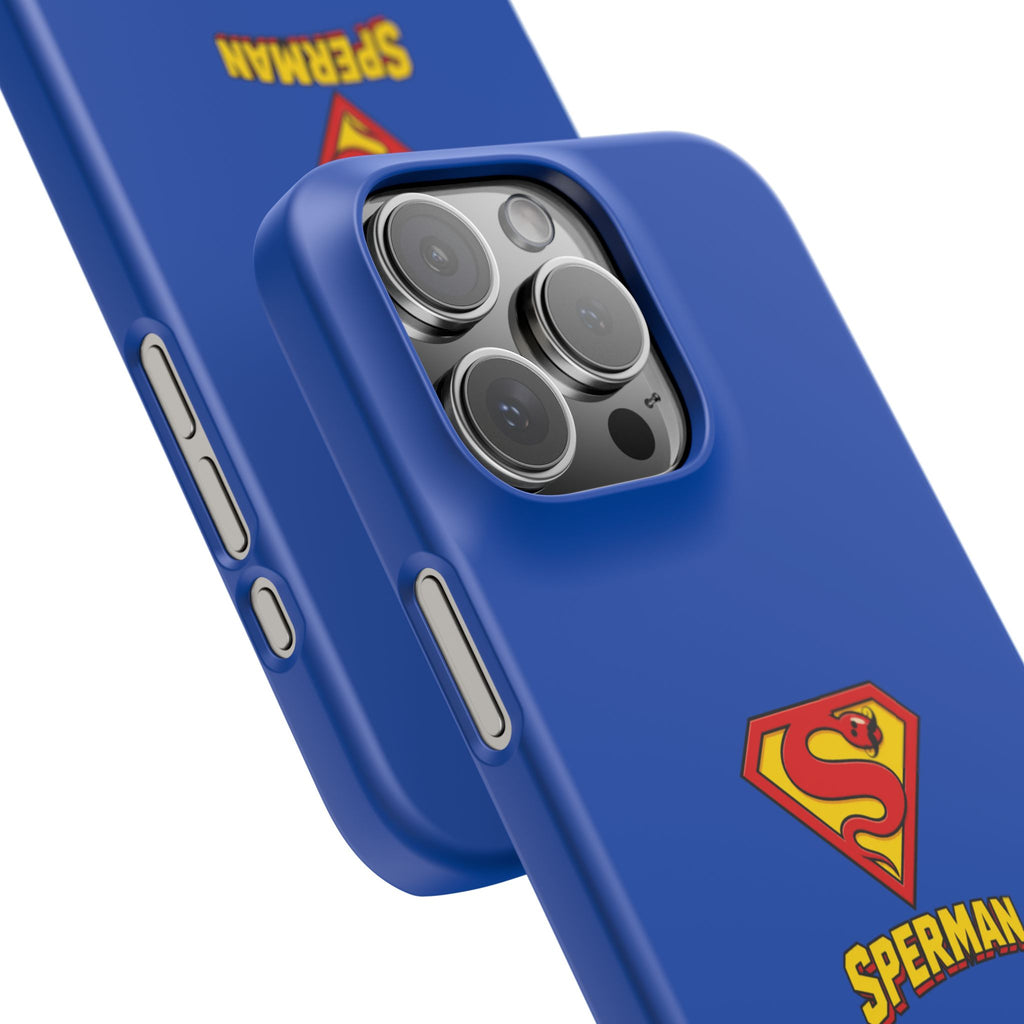"SPERMAN" Parody Logo Snap Phone Case