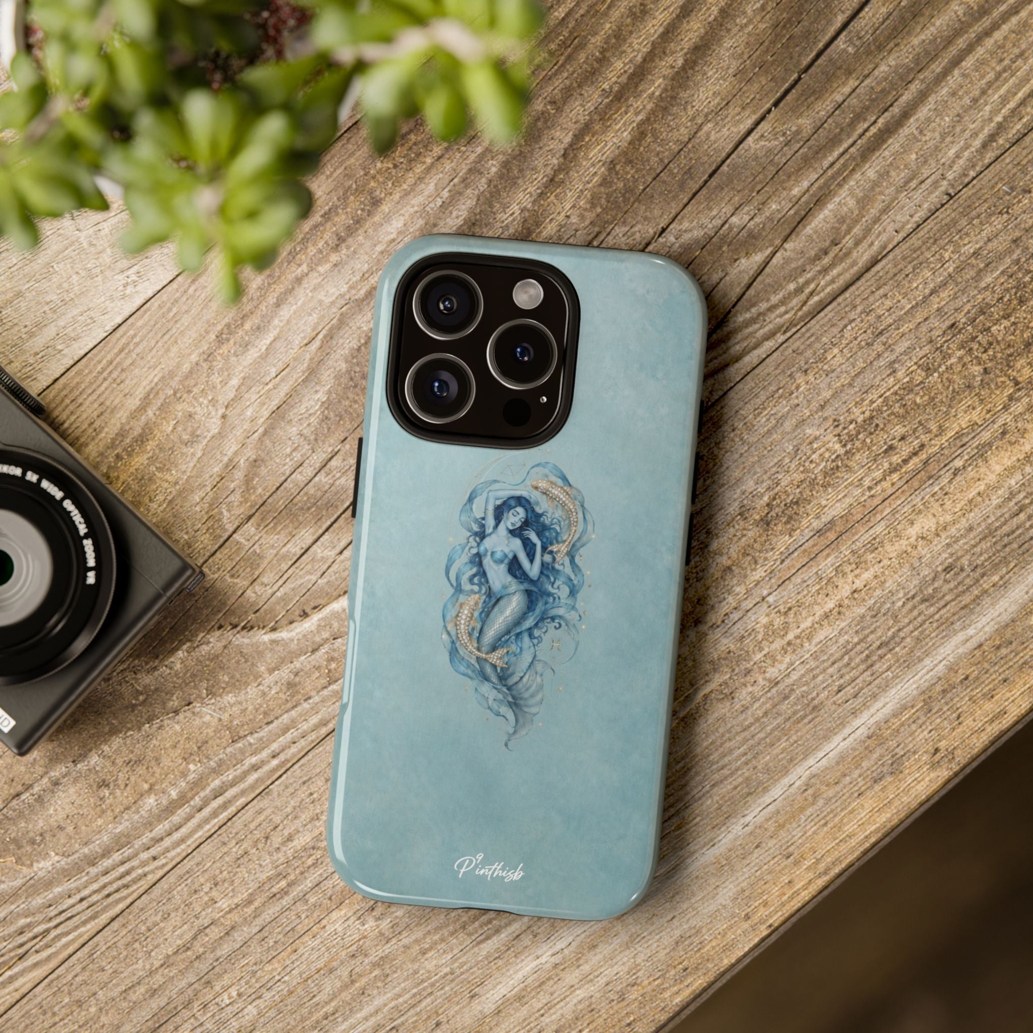 Pisces Zodiac Glitter Phone Case