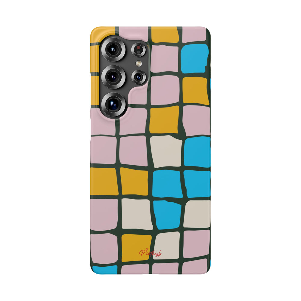 Color Grid Snap Phone Case