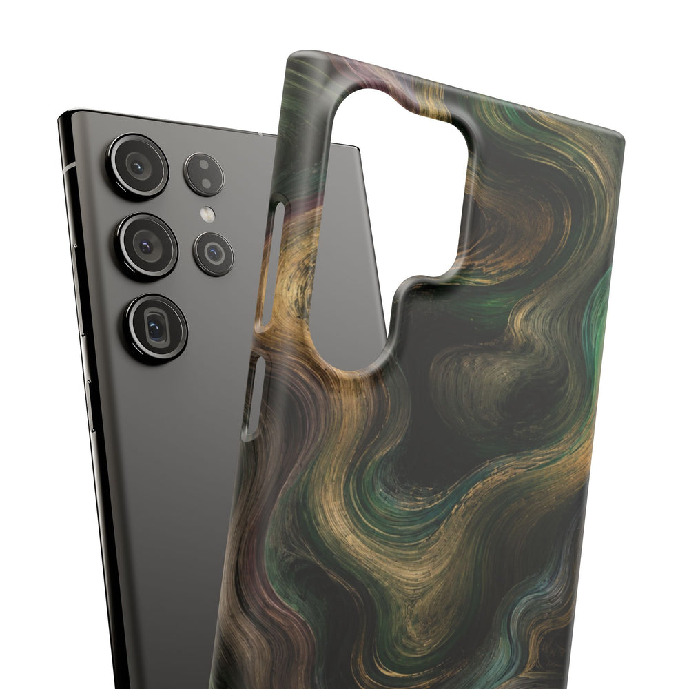 Marbled Forest Snap Phone Case