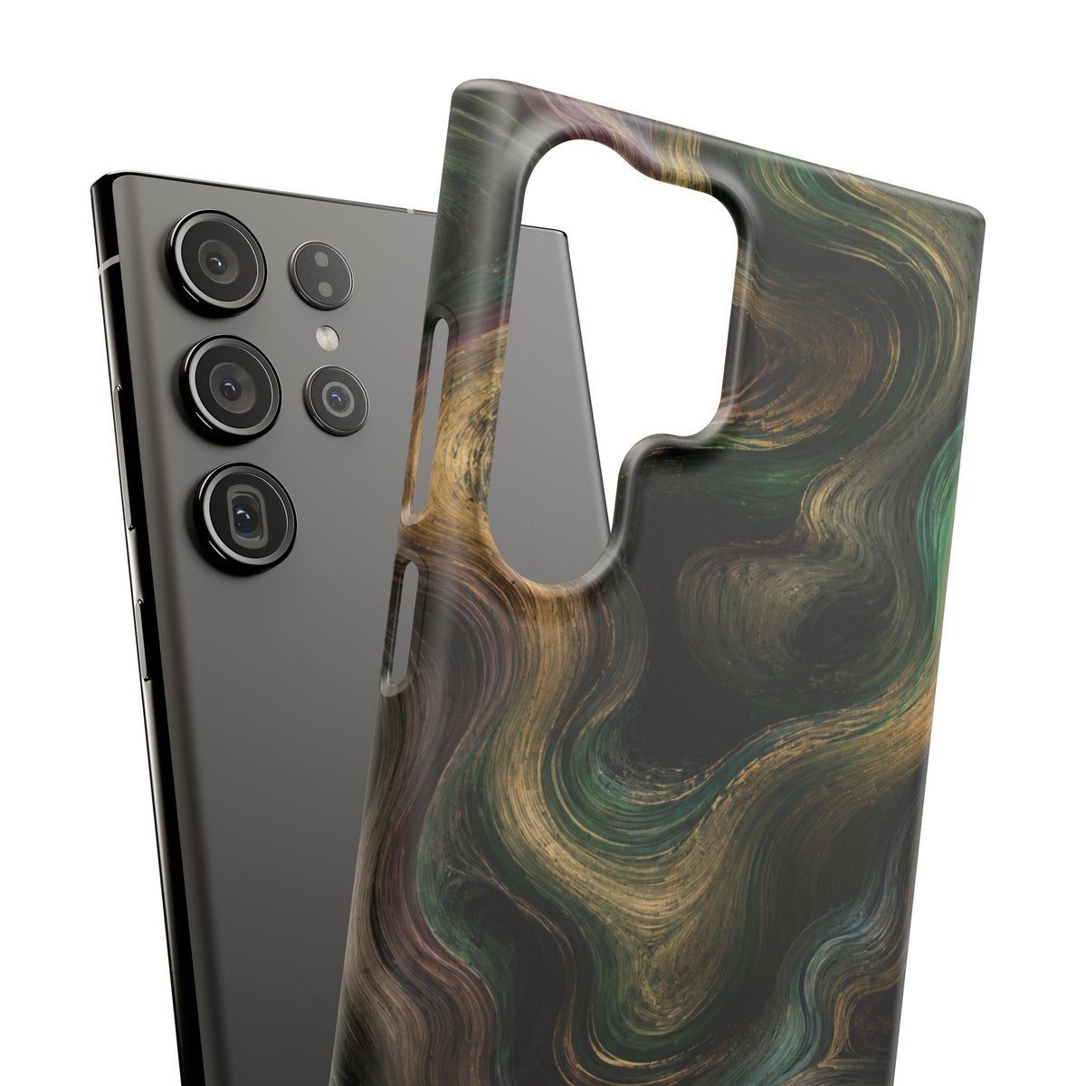 Marbled Forest Snap Phone Case