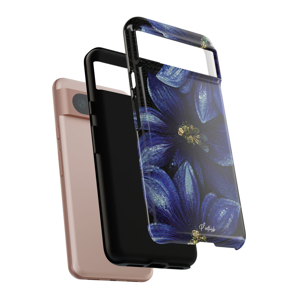 Blue Floral Tough Case