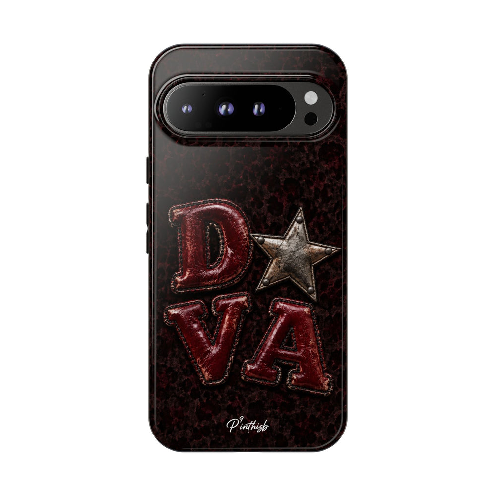 Geometric Blue Diamond Tough Phone Case