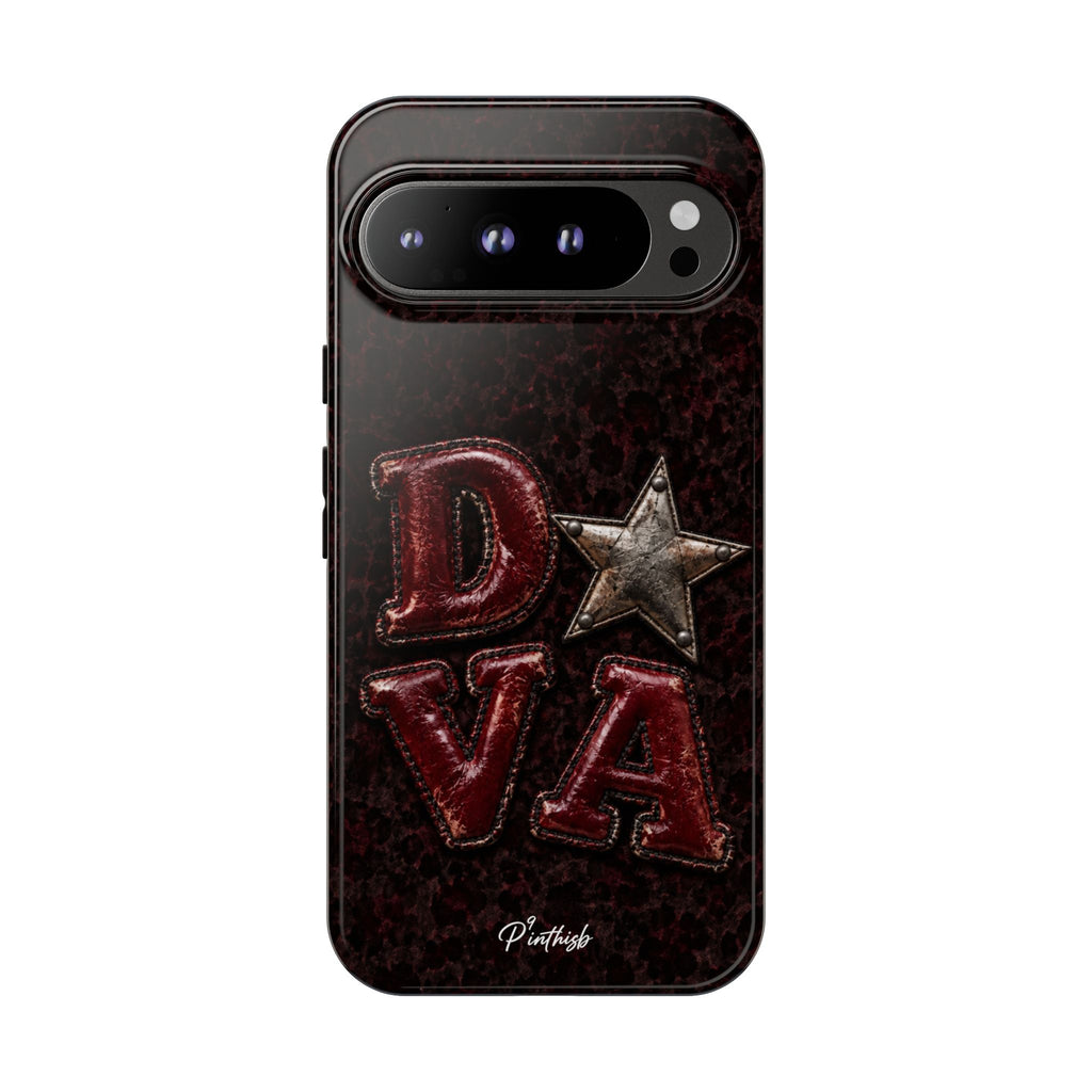 Geometric Blue Diamond Tough Phone Case
