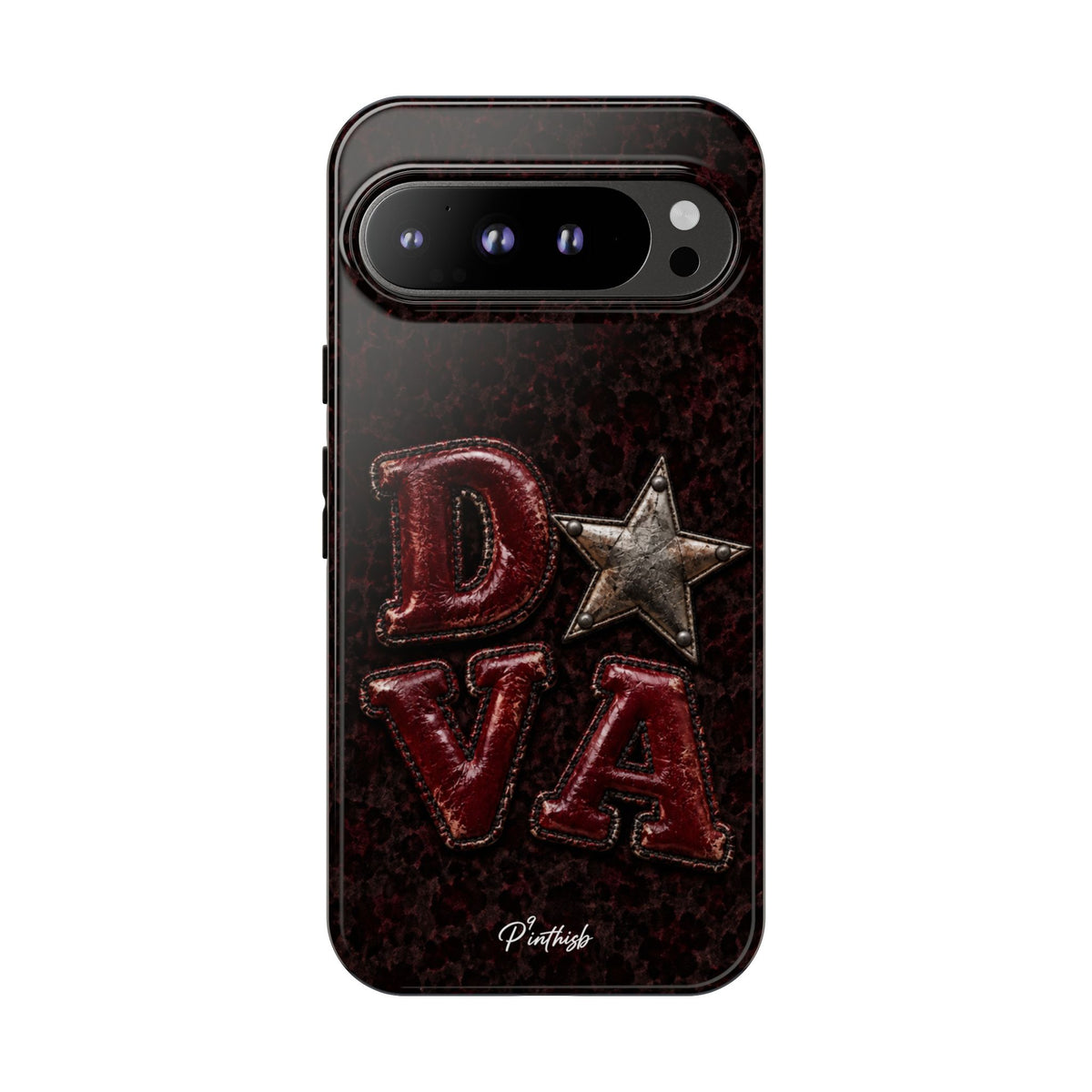 Geometric Blue Diamond Tough Phone Case