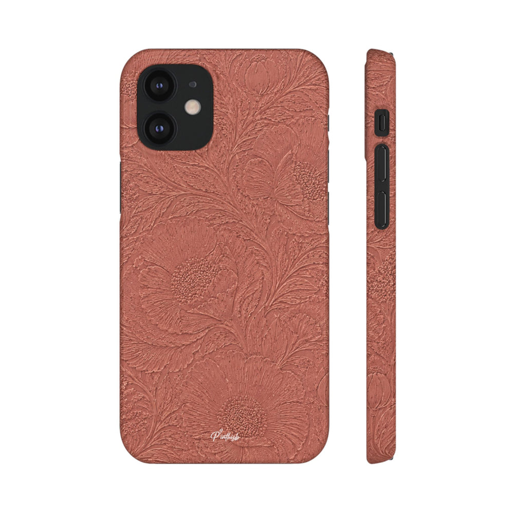 Embossed Floral Snap Case