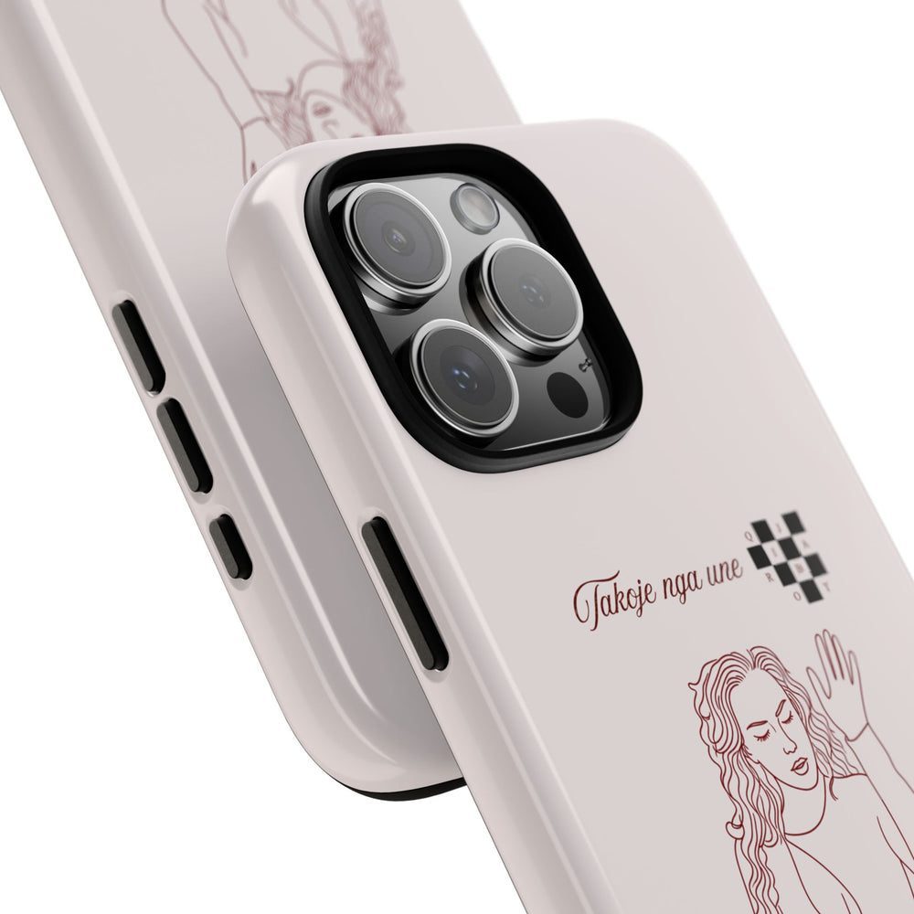 "Takoje nga une q*ja robt" tough phone case