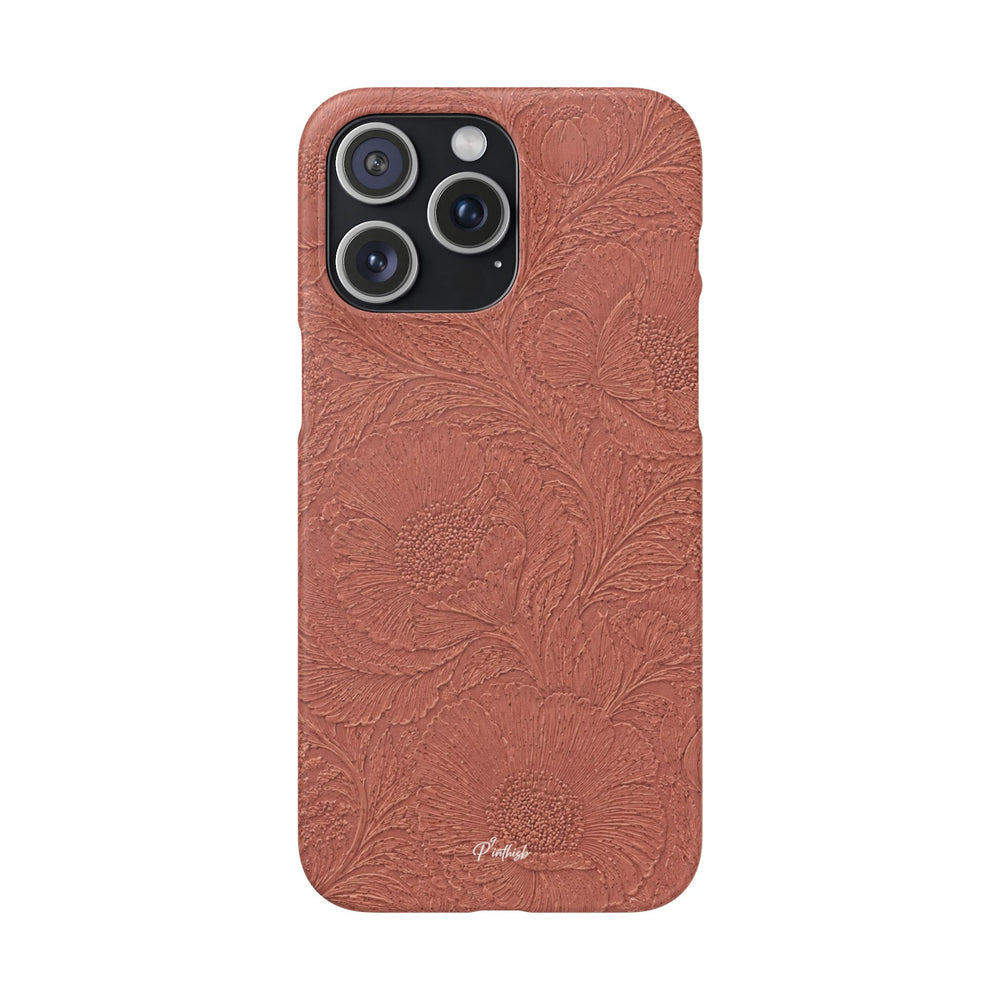 Embossed Floral Snap Case