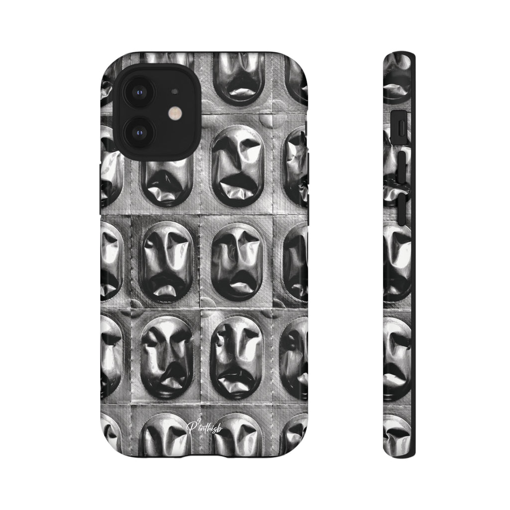 Metallic Mask Grid Tough Case