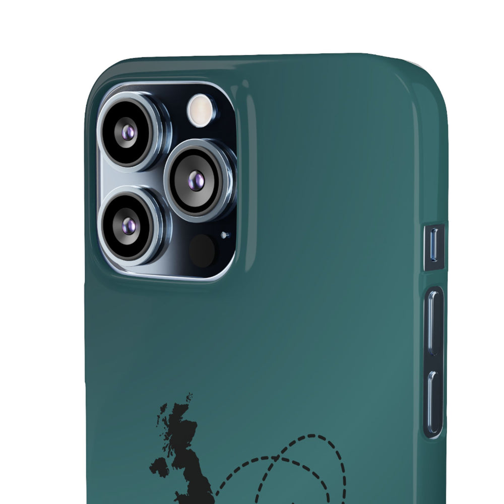 Copy of UK to Albania Pink Snap Phone Case