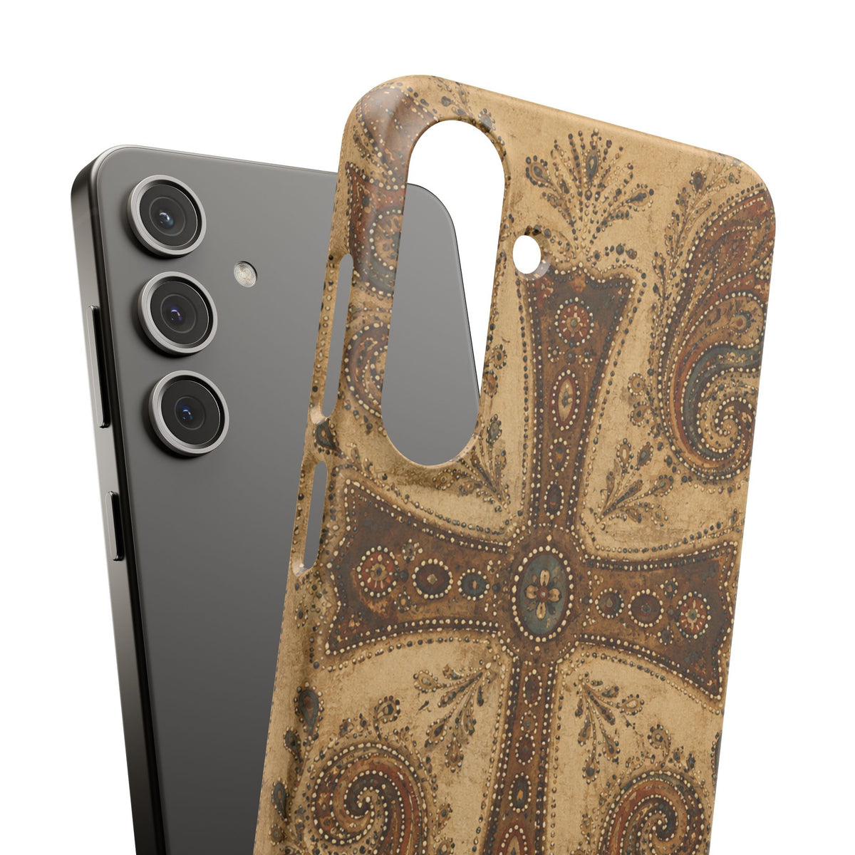 Cross Paisley Snap Case