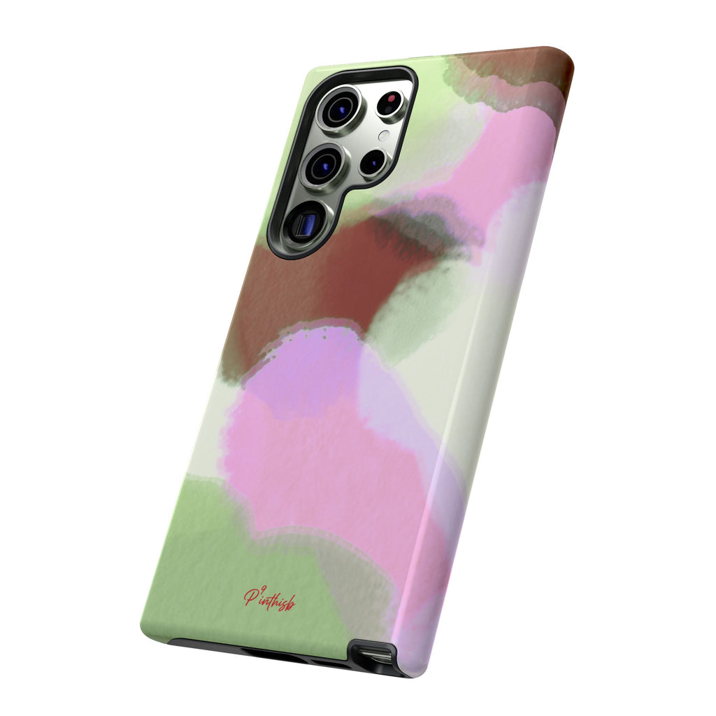 Abstract Pastel Camouflage Tough Phone Case