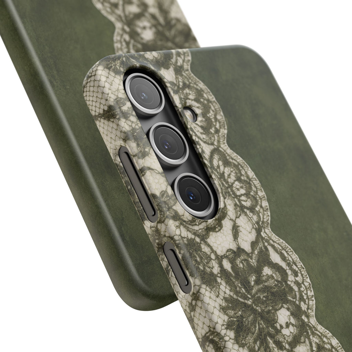Olive Lace Snap Case