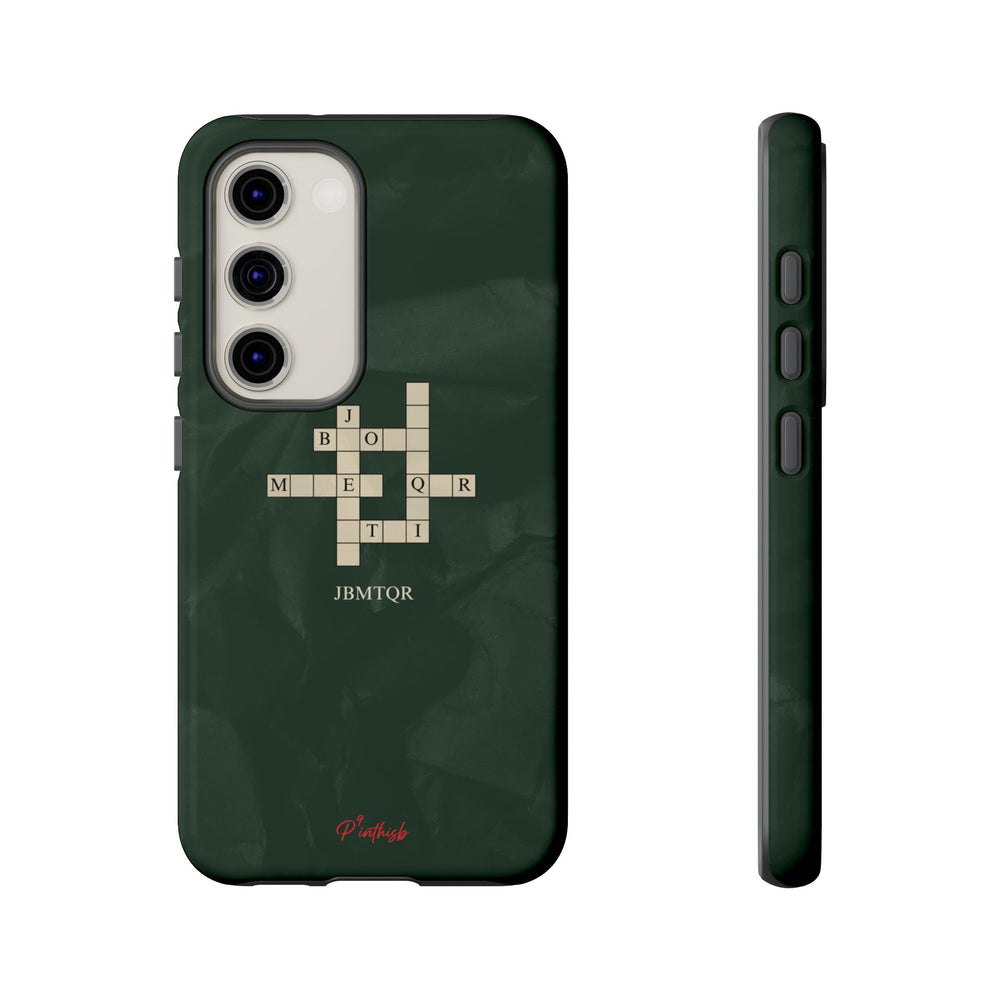 "JBMTQR crossword" Tough Phone Case