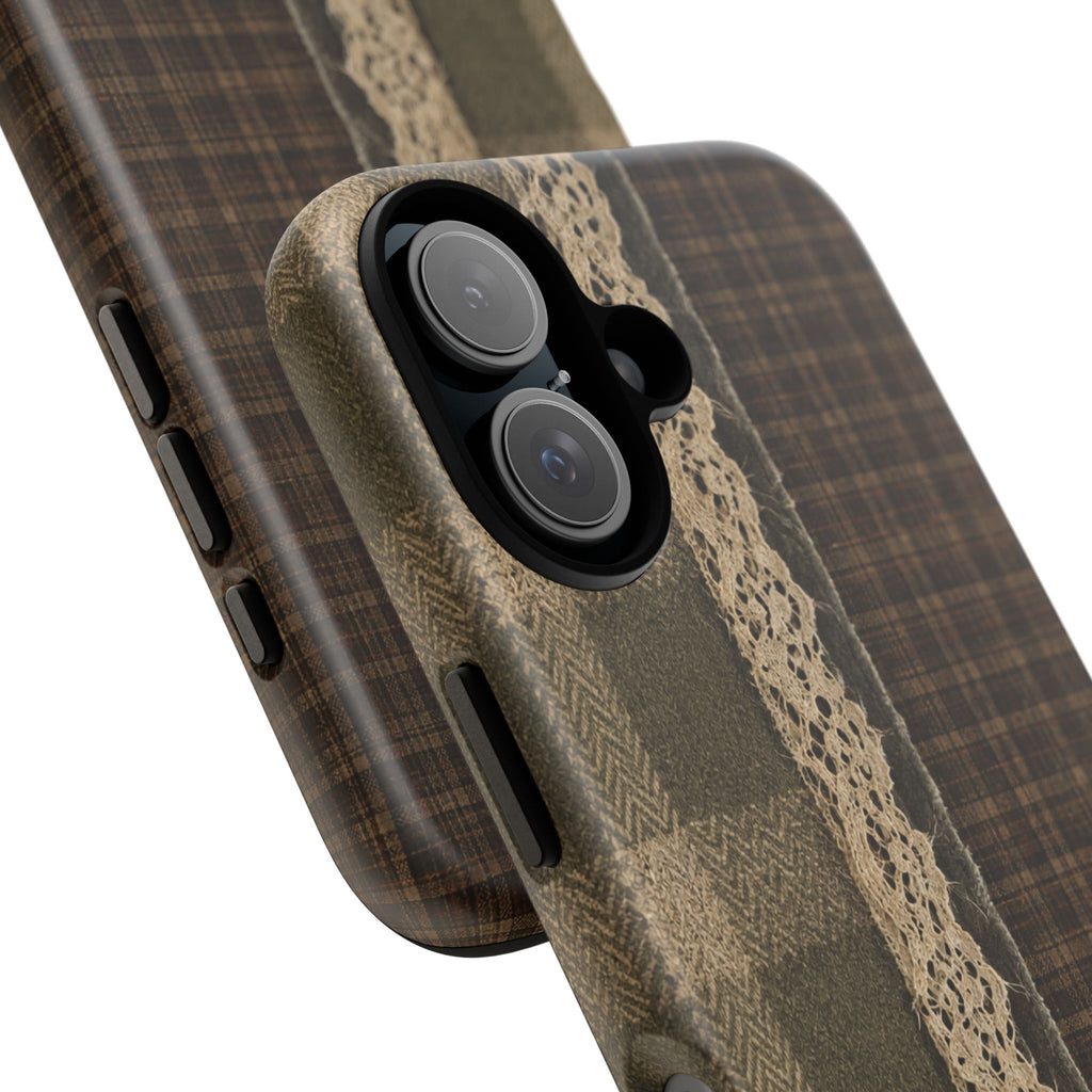 Plaid Lace Tough Phone Case