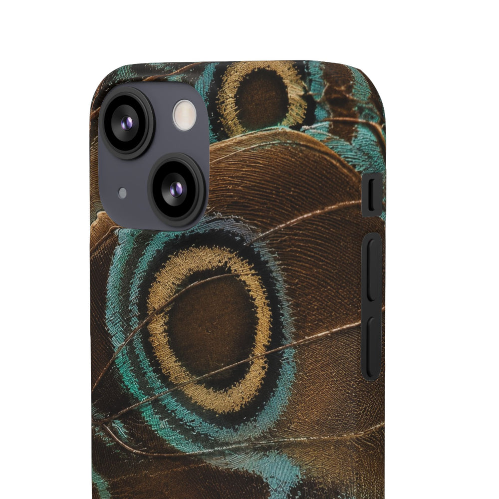 Peacock Feather Pattern Snap Case