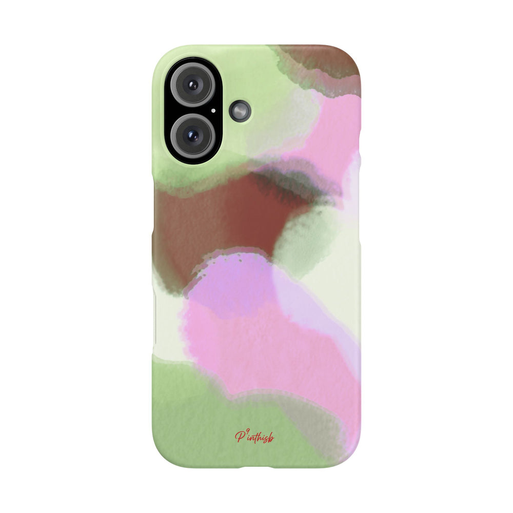 Abstract Pastel Camouflage Snap Phone Case