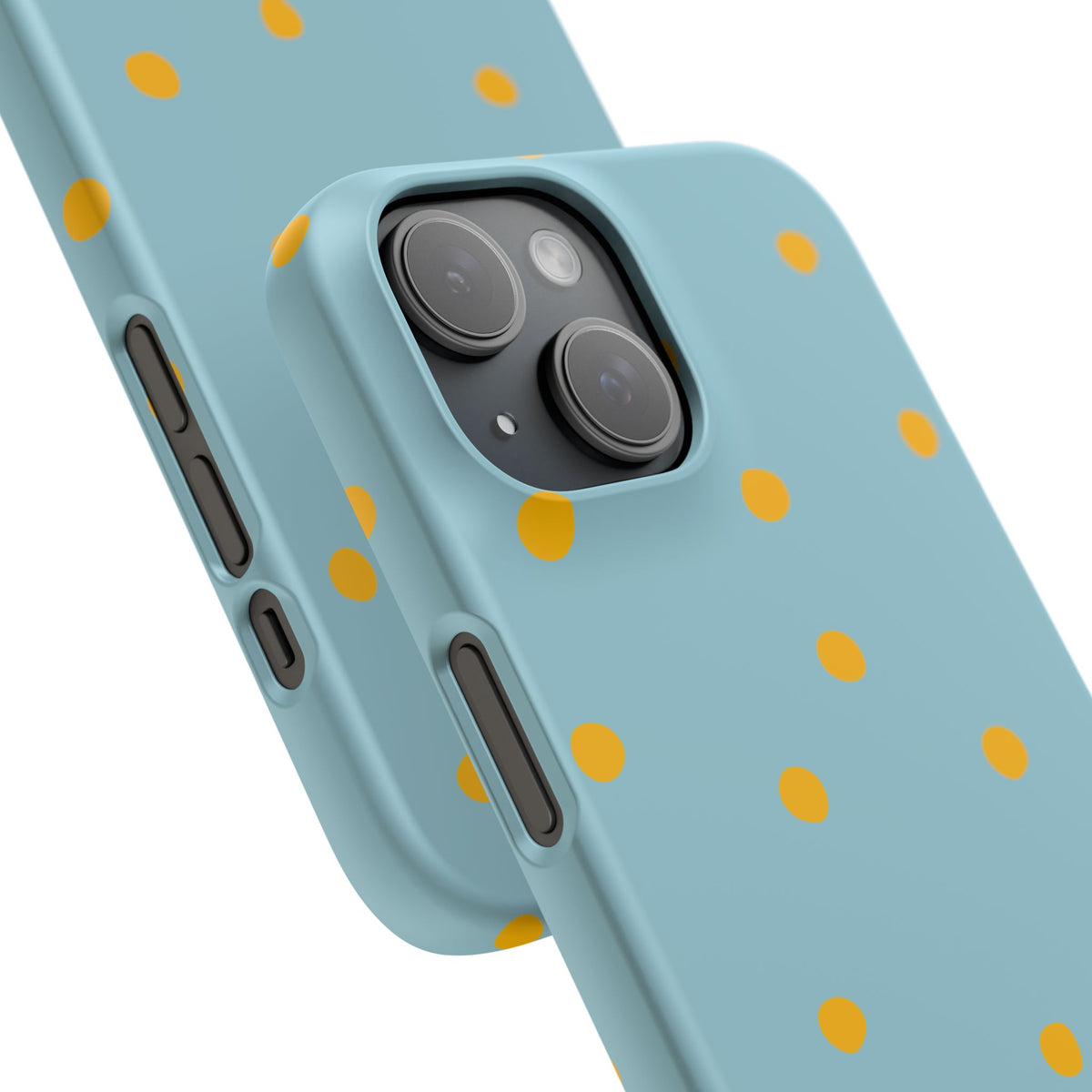 Blue & Yellow Polka Dot Snap Phone Case