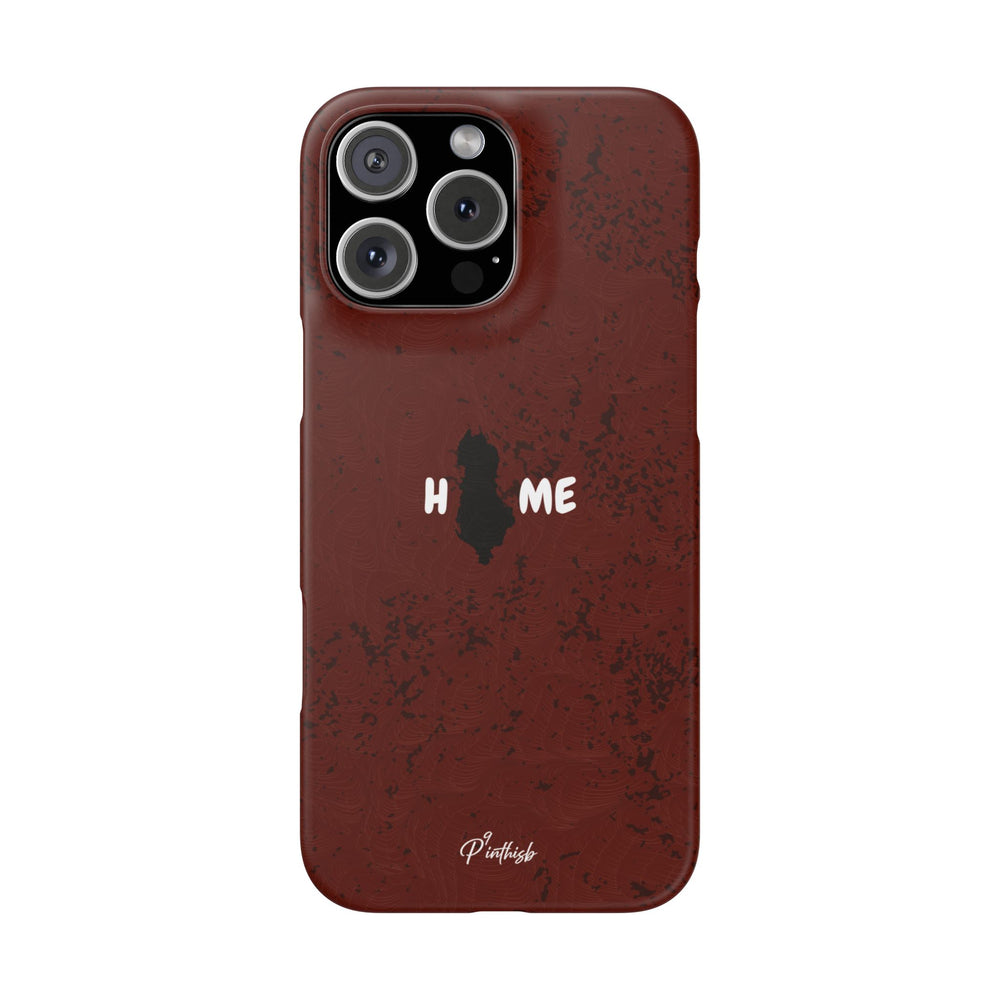 "HOME" Albania Snap Case
