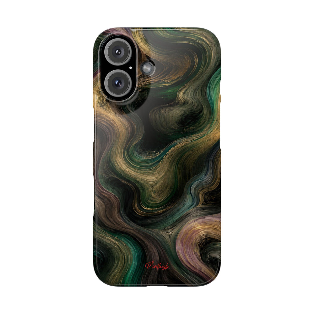 Marbled Forest Snap Phone Case