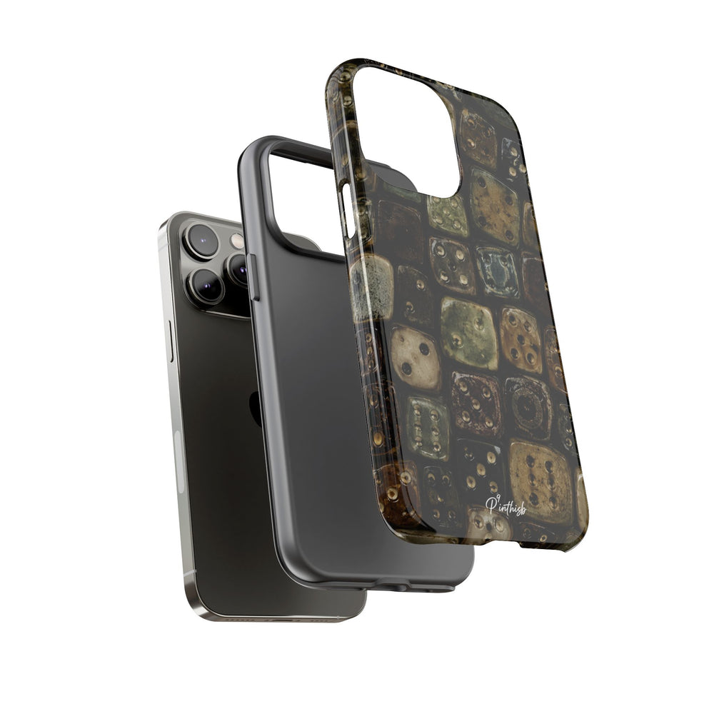 Vintage Dice Tile Phone Case