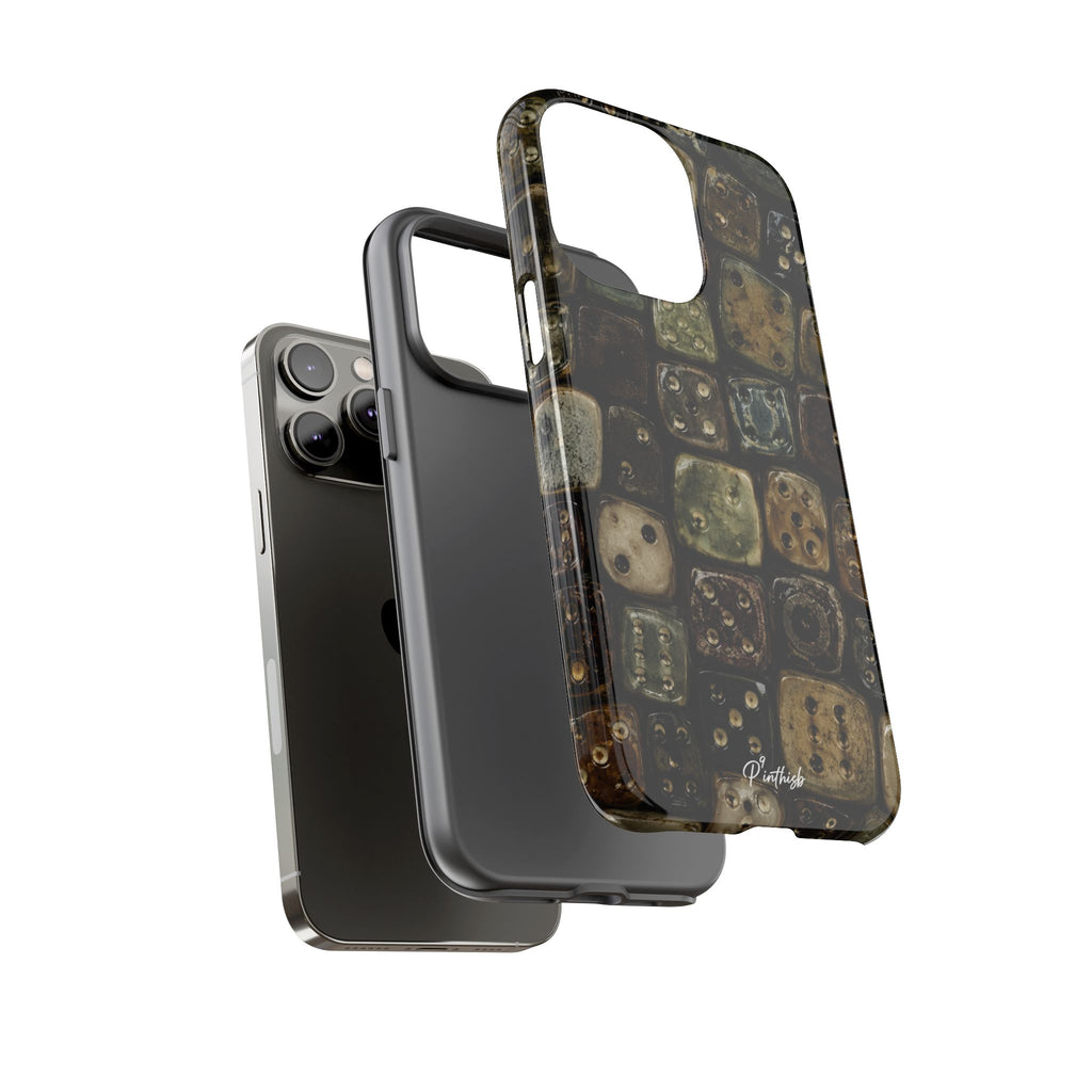 Vintage Dice Tile Phone Case