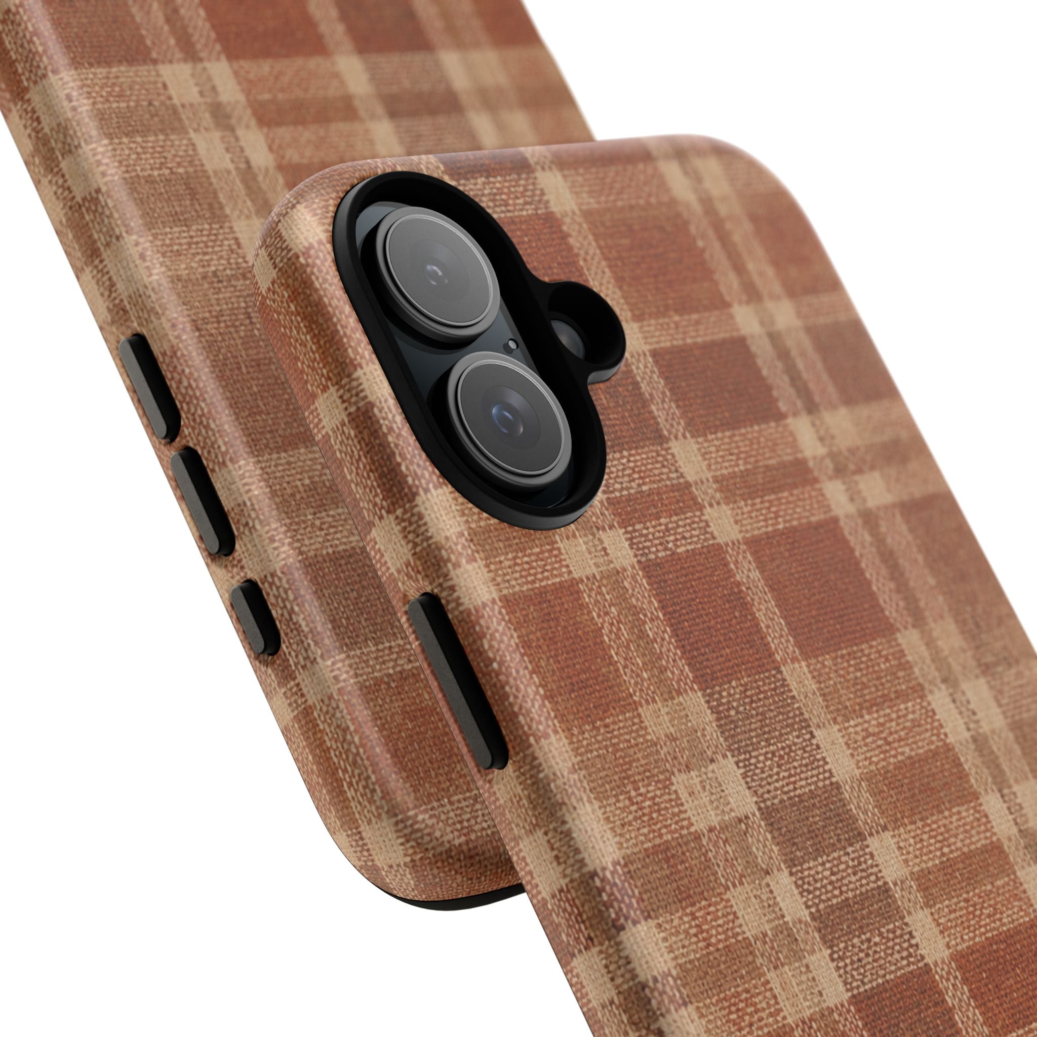 Rustic Brown Cozy Plaid Tough Case