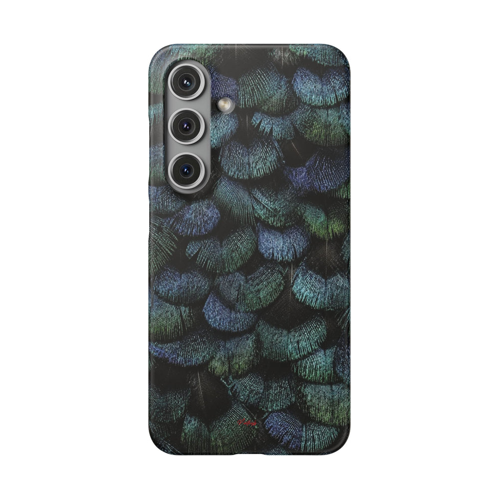 Iridescent Feather Snap Case