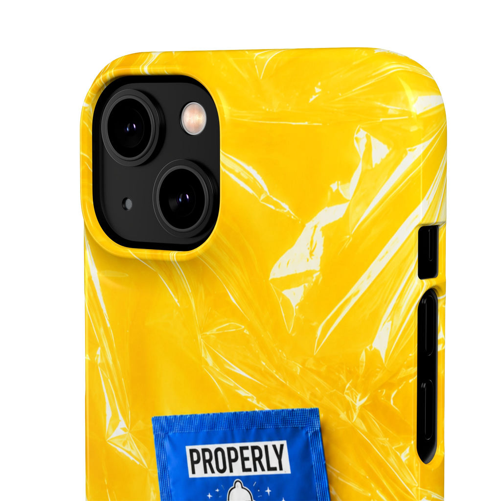 "Properly Protected" Graphic Snap Phone Case