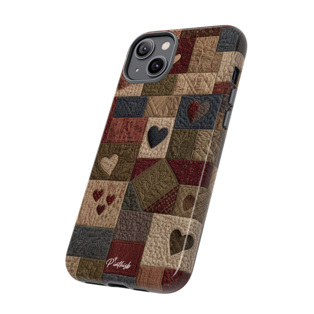 Patchwork Hearts Phone Case