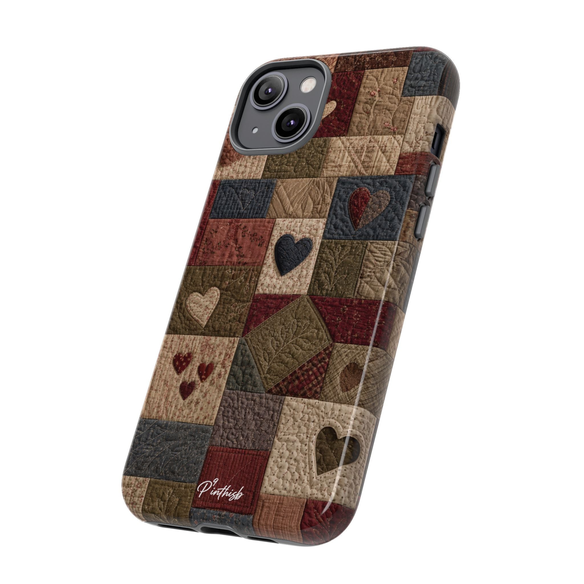Patchwork Hearts Phone Case