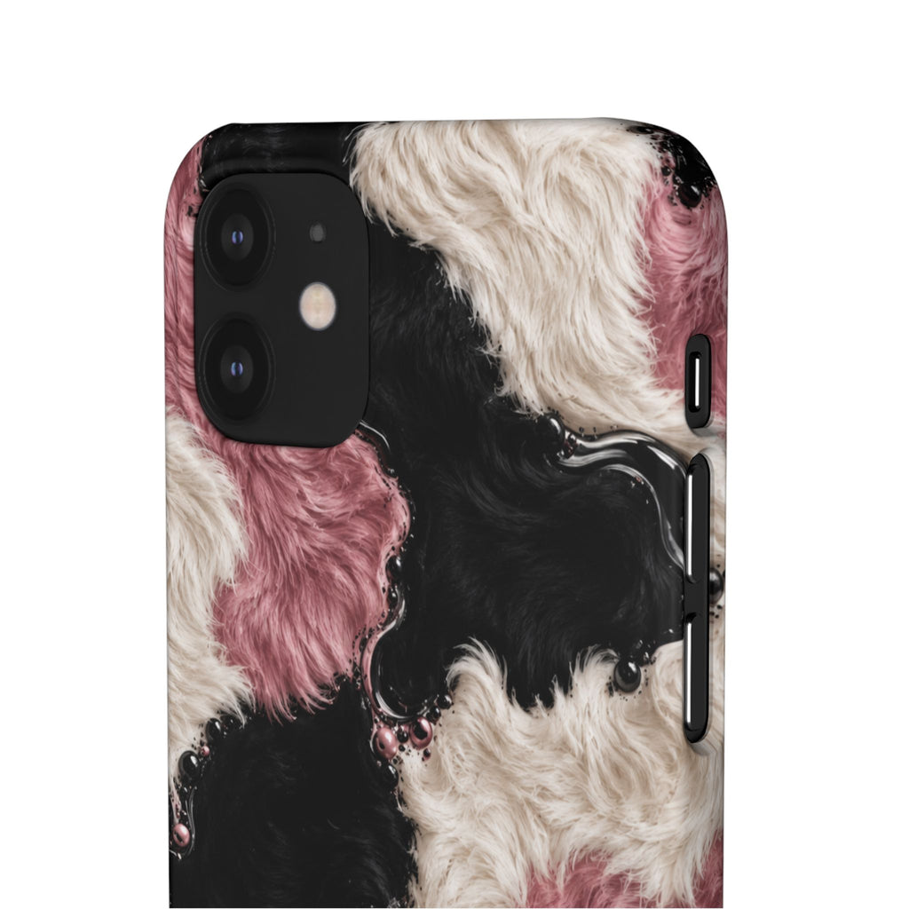 Cow Print Swirl Snap Case