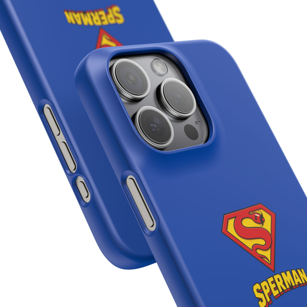 "SPERMAN" Parody Logo Snap Phone Case