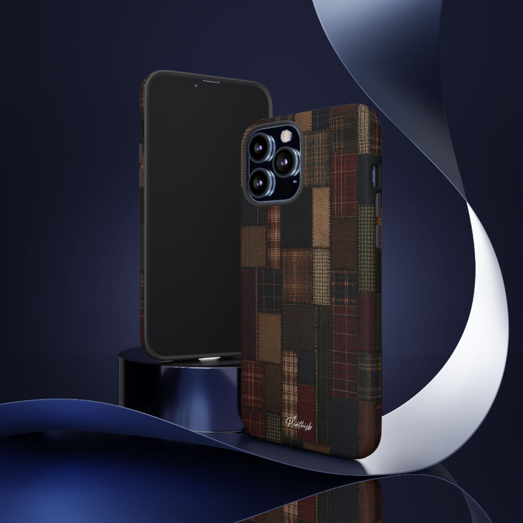 Plaid Patchwork Tough Phone Case