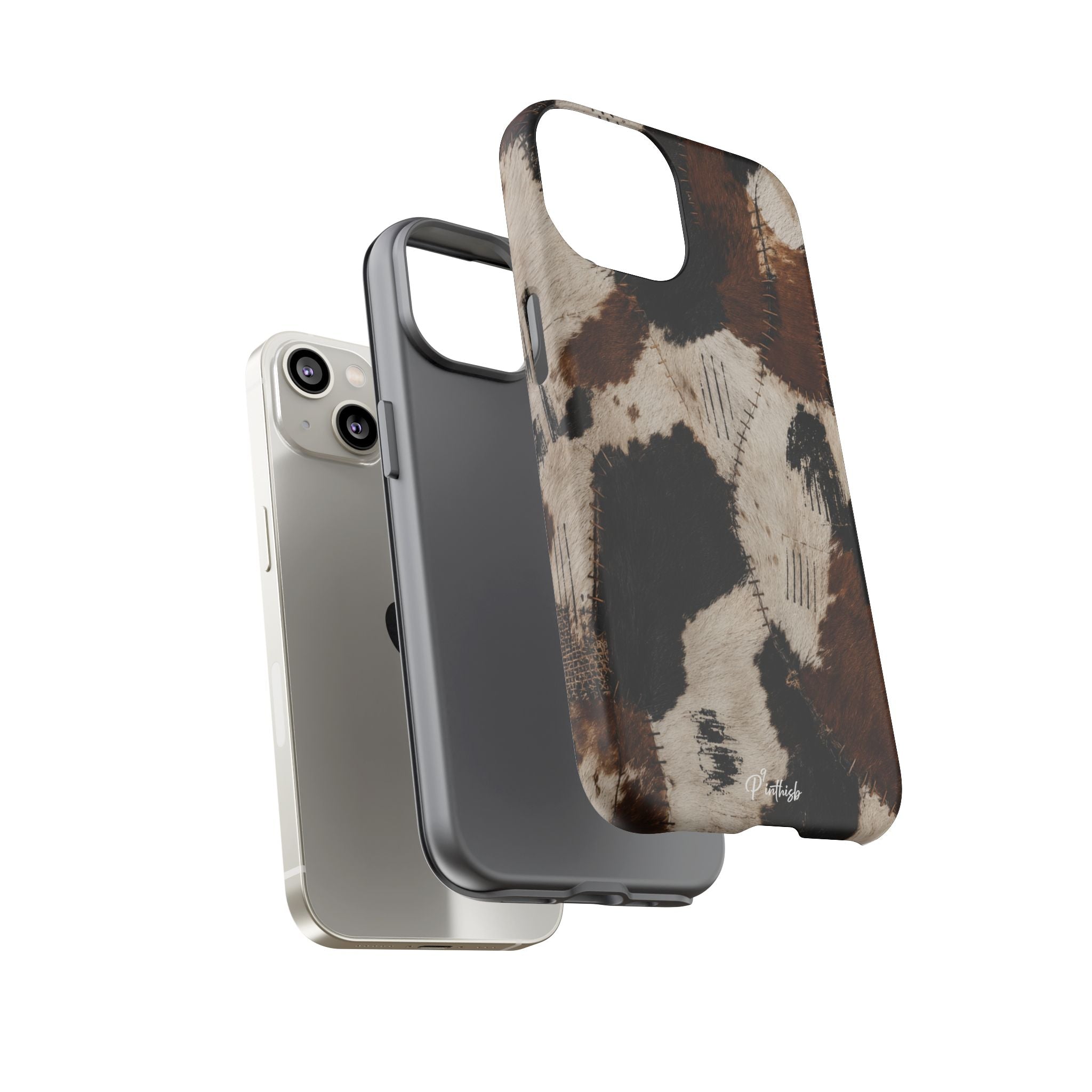 Brown & Black Animal Print Tough Case