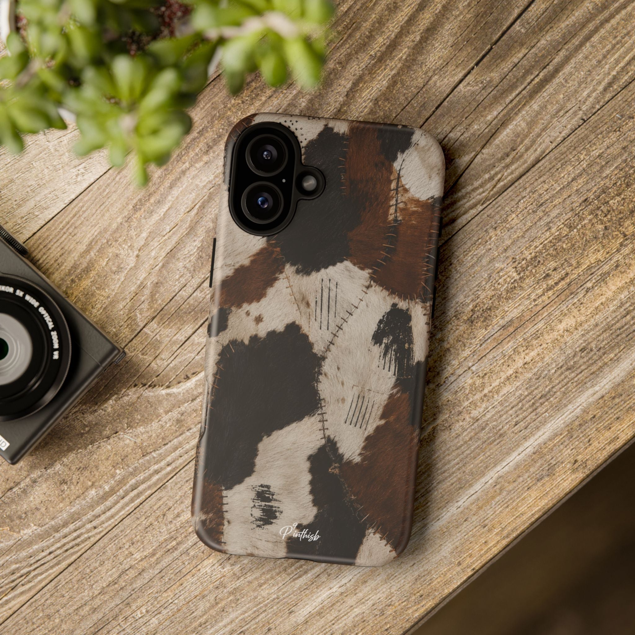 Brown & Black Animal Print Tough Case