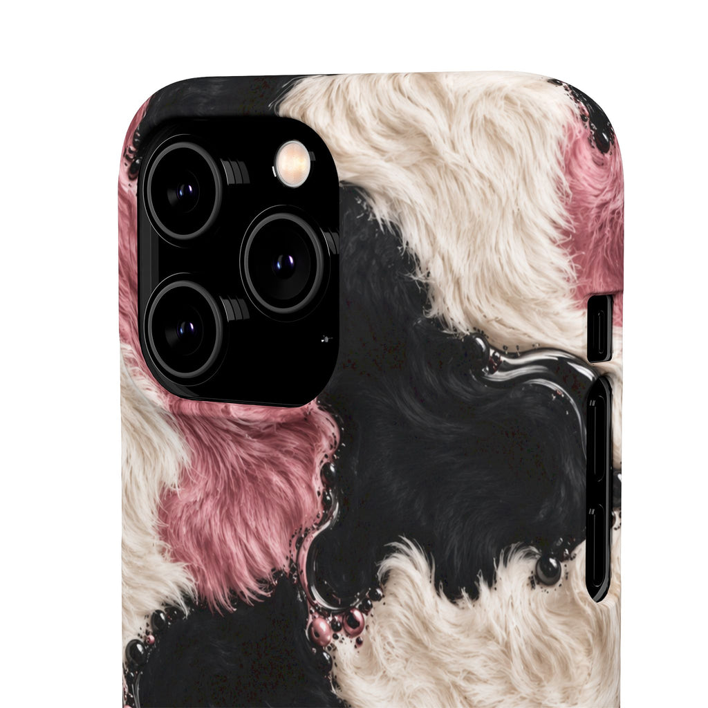 Cow Print Swirl Snap Case