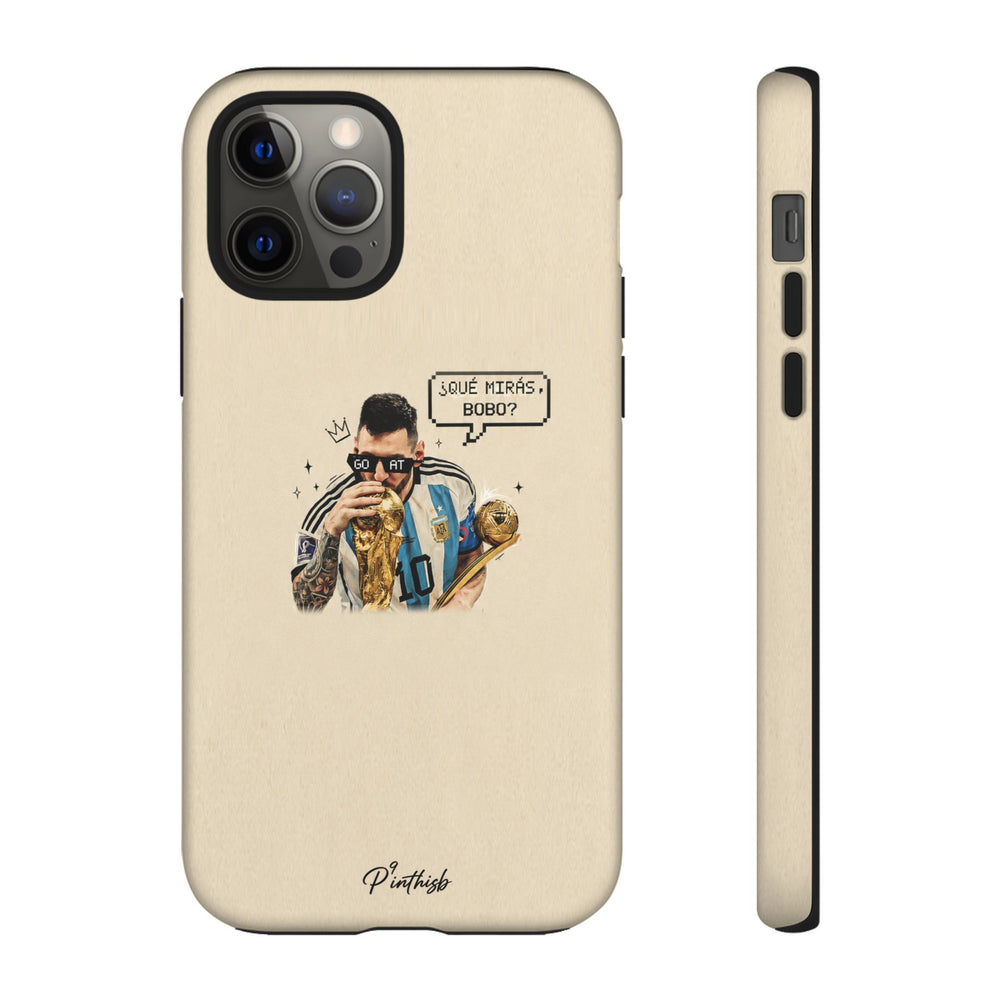 "G.O.A.T" Messi Tough Phone Case