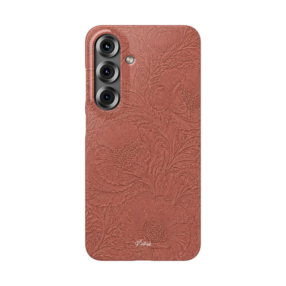 Embossed Floral Snap Case