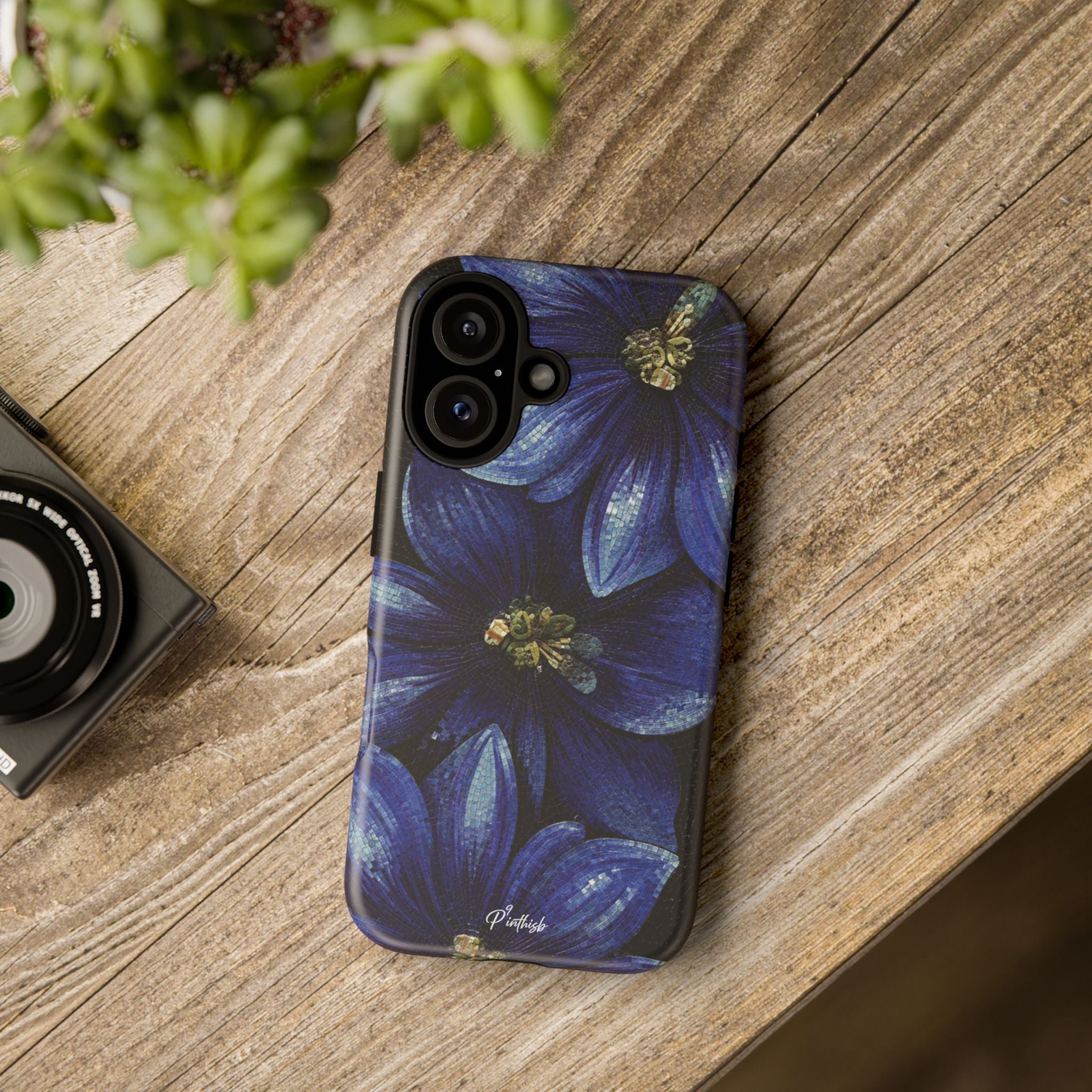 Blue Floral Tough Case