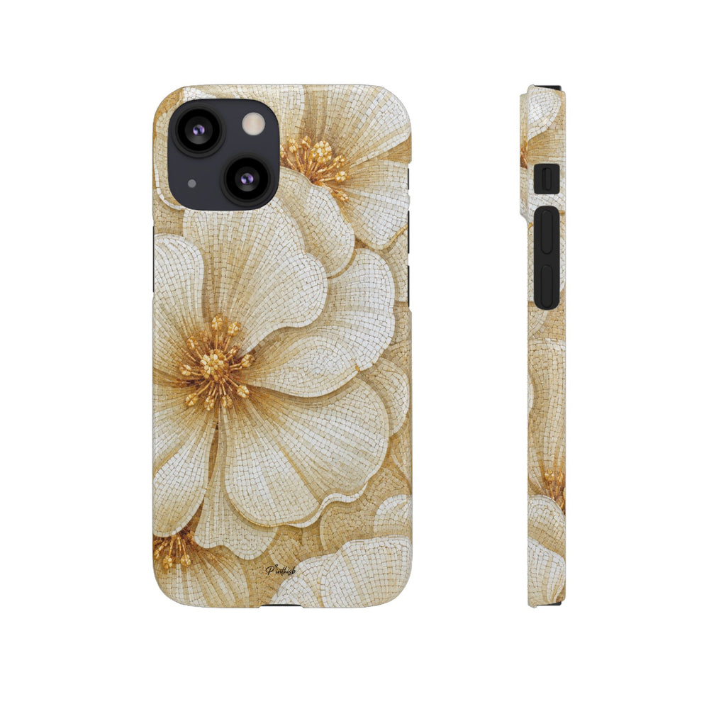 Floral Gold Bloom Snap Case