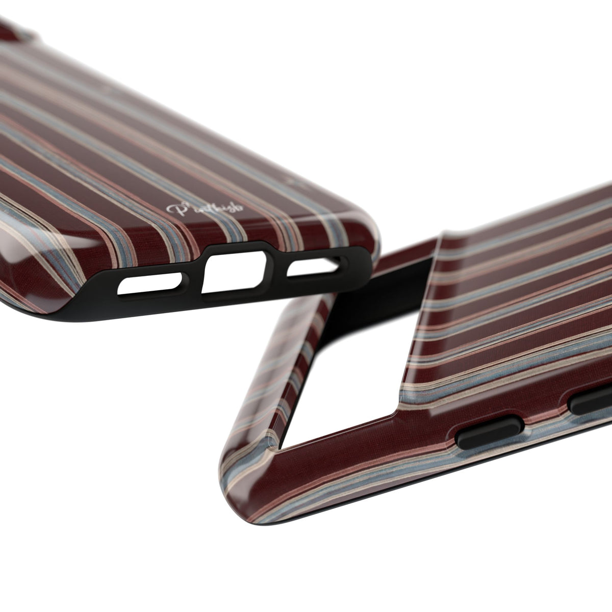 Retro Red & Cream with Star Accents Phone Case