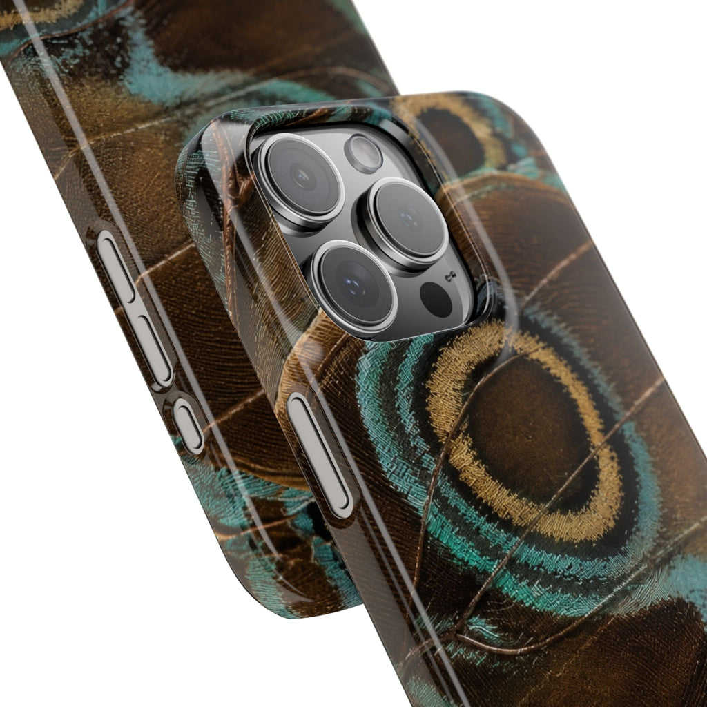 Peacock Feather Pattern Snap Case