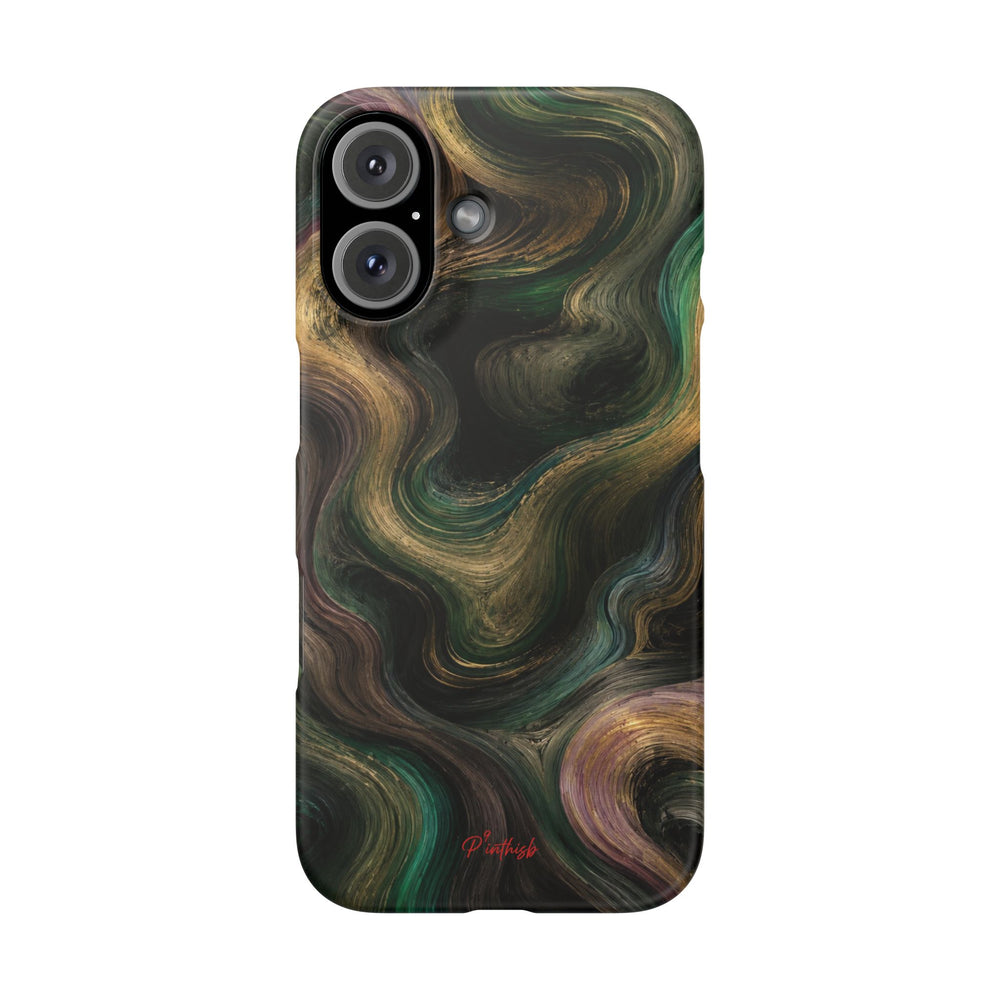 Marbled Forest Snap Phone Case