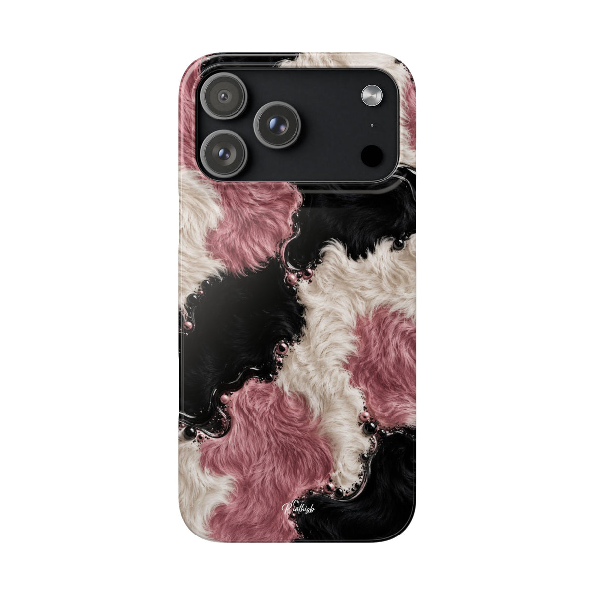 Cow Print Swirl Snap Case