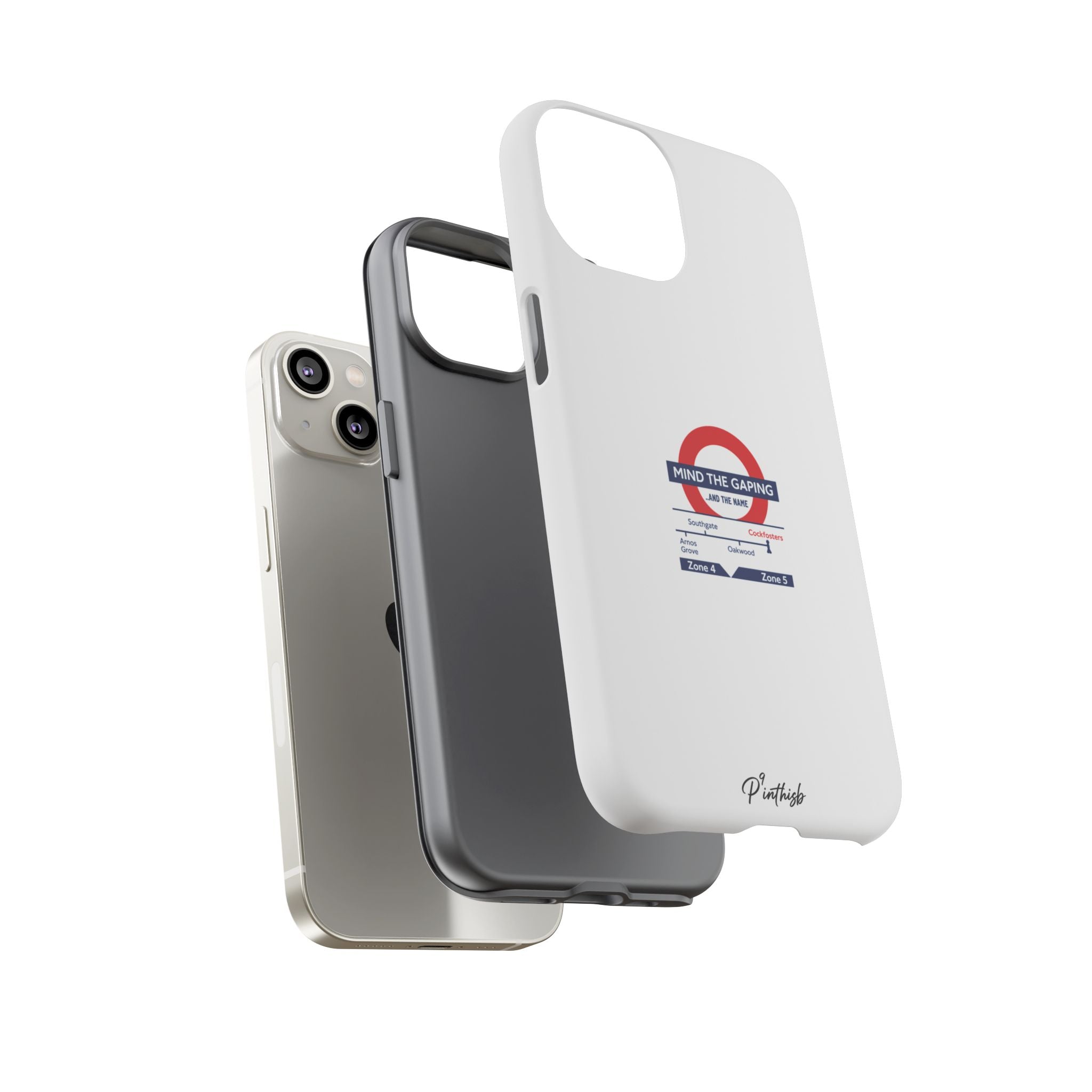 "Mind the Gaping" London Tube Parody Phone Case