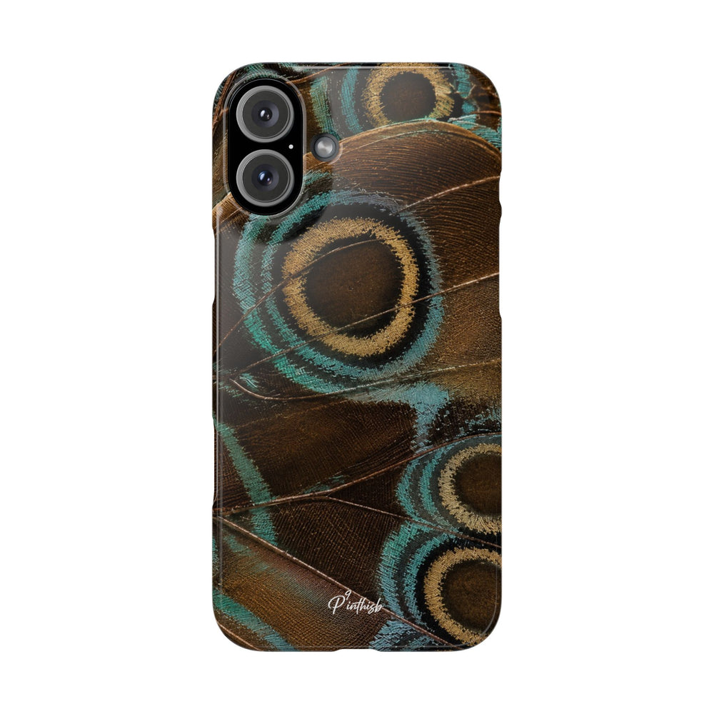 Peacock Feather Pattern Snap Case