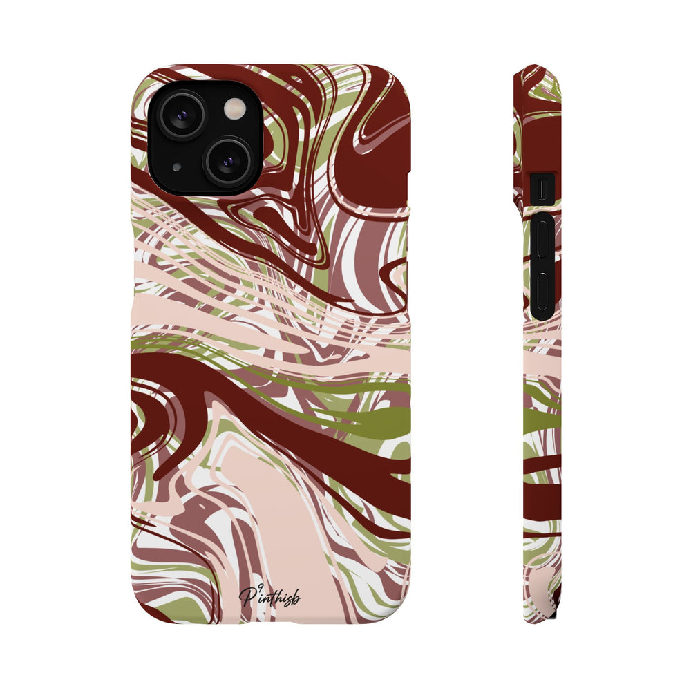 Abstract Marbled Snap Phone Case
