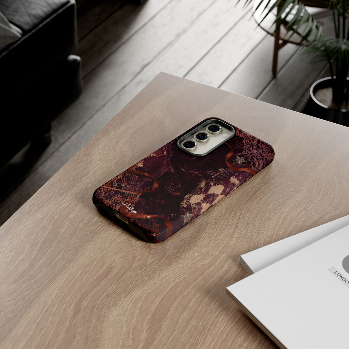 Dark Maroon Vintage Tough Case
